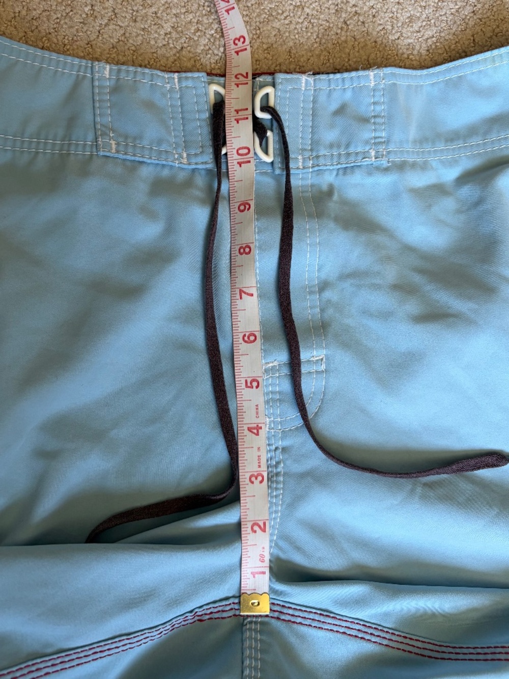 Vintage Billabong Andy Irons surf shorts 33 blue, red, black - Picture 10 of 16